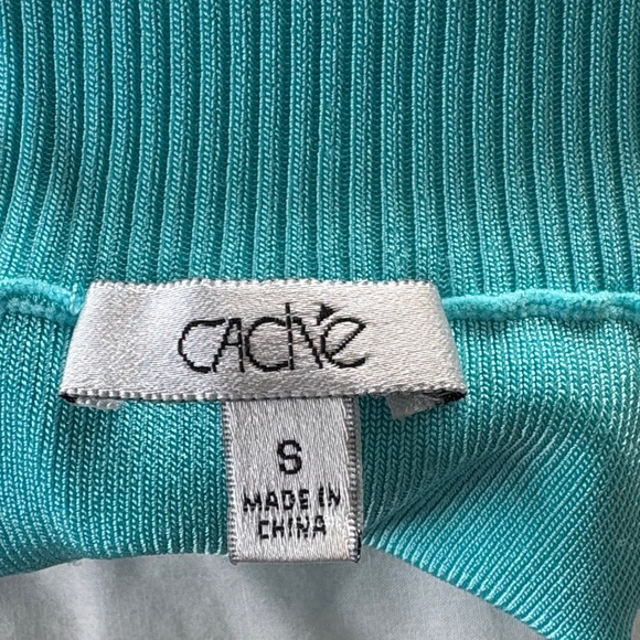 Cache Teal Ribbed Halter Top - Picture 2 of 4